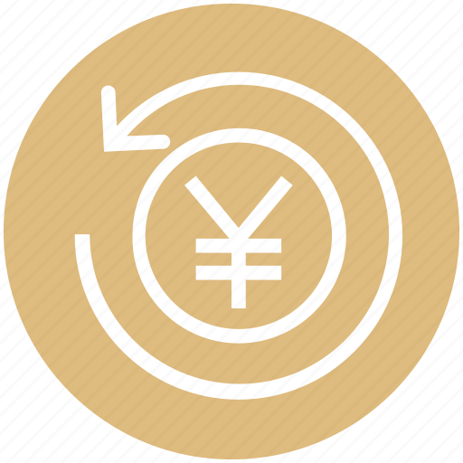 Coin, finance, financial, payment, refresh, sync, yen icon - Download on Iconfinder