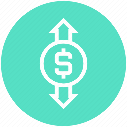 Arrows, currency, dollar, exchange rate, finance, money, stock market icon - Download on Iconfinder