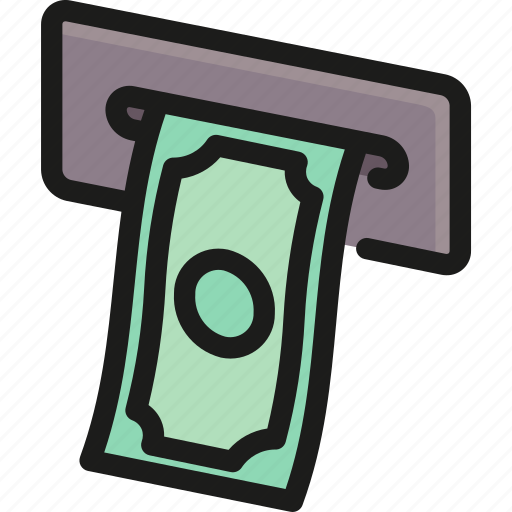 Automatic, banking, cash, finance, machine, money, withdrawal icon - Download on Iconfinder