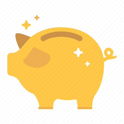 Budget, golden, money, piggy bank, financial, millionaire, enrich icon - Download on Iconfinder