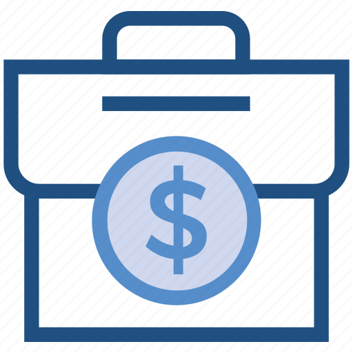Bag, brief case, cash bag, currency bag, finance, money, money bag icon - Download on Iconfinder