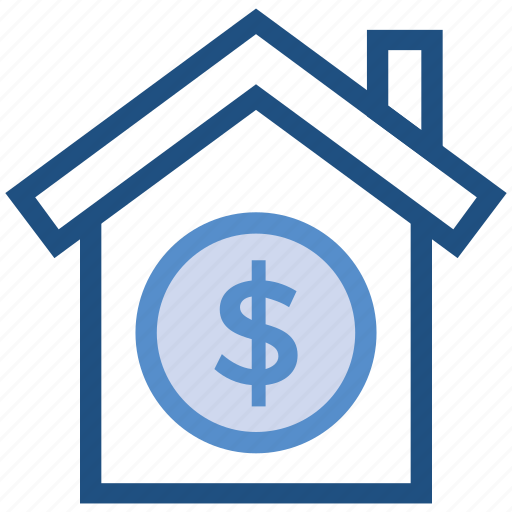 Dollar, finance, home, house, insurance, property, property value icon - Download on Iconfinder
