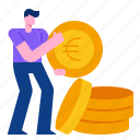 business, coin, currency, euro, finance, money
