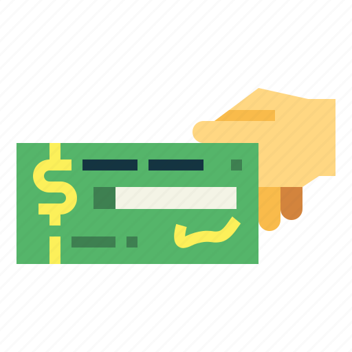 Cheque, hand, checkbook, check, paper icon - Download on Iconfinder