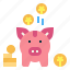 savings, coin, money, piggy, bank, cash 