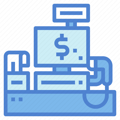 Cash, register, machine, commercial, money, cashbox icon - Download on Iconfinder