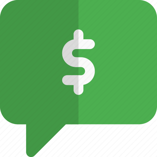 Dollar, chat, money, message icon - Download on Iconfinder