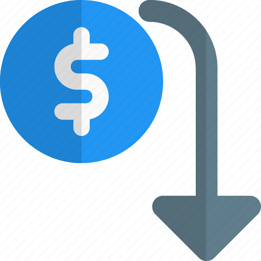 Dollar, falls, money, payment icon - Download on Iconfinder