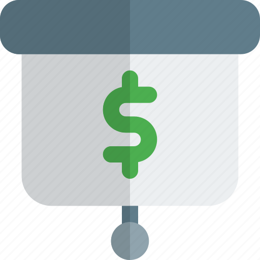Dollar, presentation, money, currency icon - Download on Iconfinder