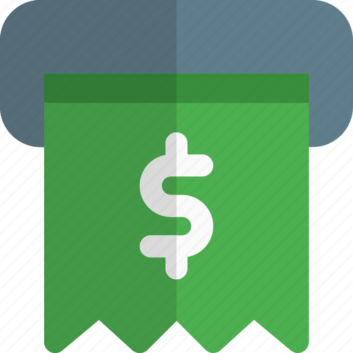 Dollar, receipt, money, payment icon - Download on Iconfinder