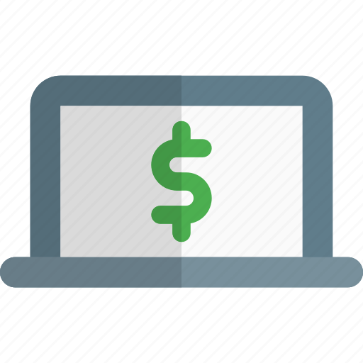 Laptop, dollar, money, currency icon - Download on Iconfinder