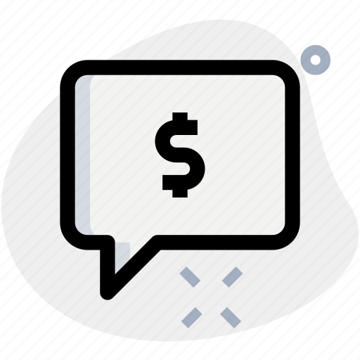 Dollar, chat, money, currency icon - Download on Iconfinder