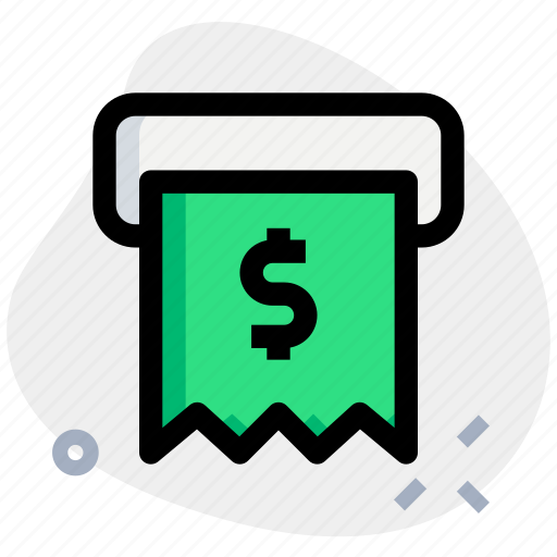 Dollar, receipt, money, currency icon - Download on Iconfinder