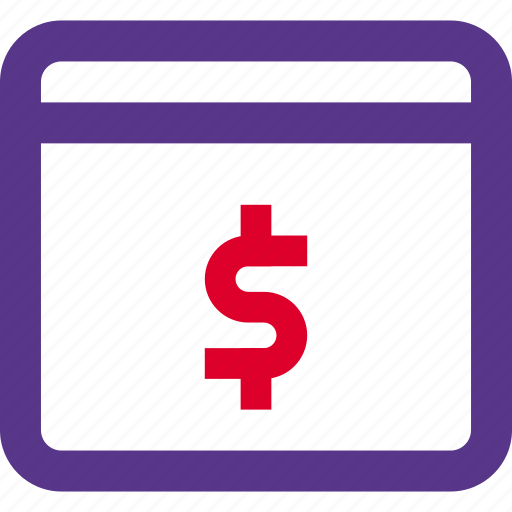 Browser, dollar, money, currency, cash icon - Download on Iconfinder