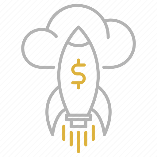 Cash, fast, money, rocket, sky, speed icon - Download on Iconfinder