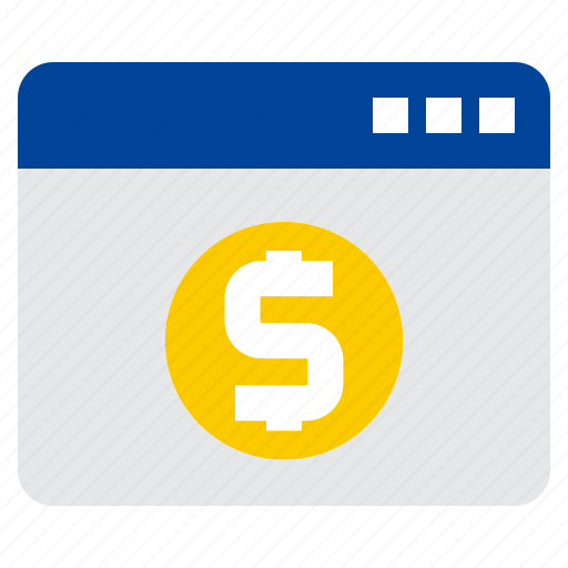Web, browser, payment, dollar, coin, money, coins icon - Download on Iconfinder
