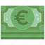 euro, bill, banknote, money, payment, currency, stack 