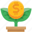 money, plant, tree, growth, saving, investment 