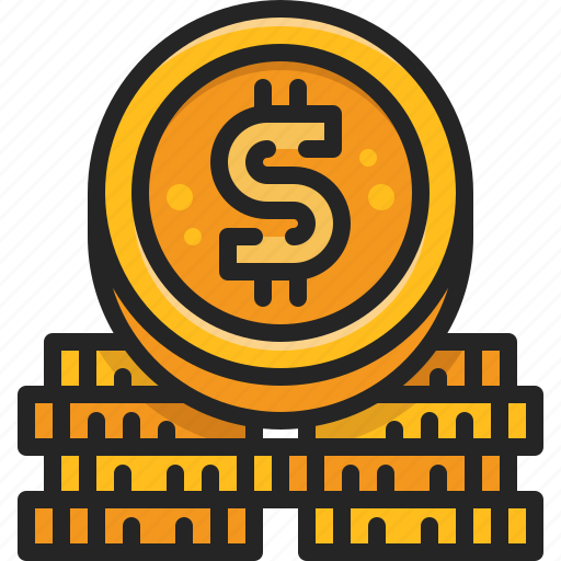 Coin, stack, money, finance, investment, banking icon - Download on Iconfinder