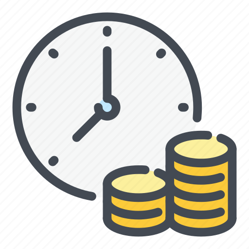 Money, coin, stack, time, wage, salary, payday icon - Download on Iconfinder