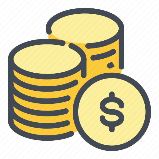 Coin, stack, dollar, money icon - Download on Iconfinder