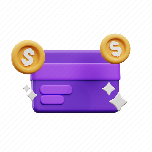 Credit, card, money, cash, business, finance, payment 3D illustration - Download on Iconfinder