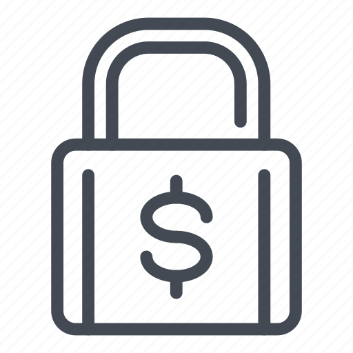 Dollar, lock, money, padlock, protection, safety icon - Download on Iconfinder
