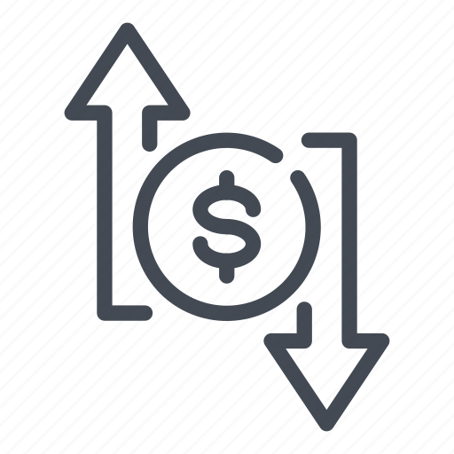 Arrow, dollar, exchange, market, money, stock, trade icon - Download on Iconfinder