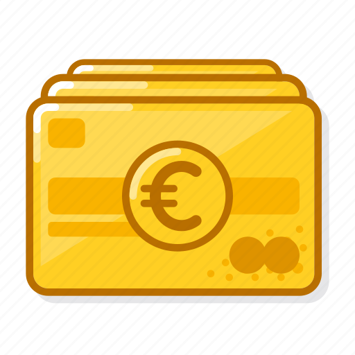 Debit, card, eur, gold, credit icon - Download on Iconfinder