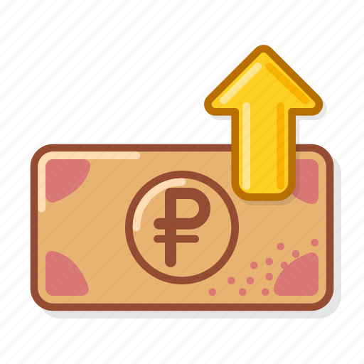 Rub, rise, banknote, cash icon - Download on Iconfinder