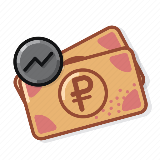 Rub, stats, banknote, cash icon - Download on Iconfinder