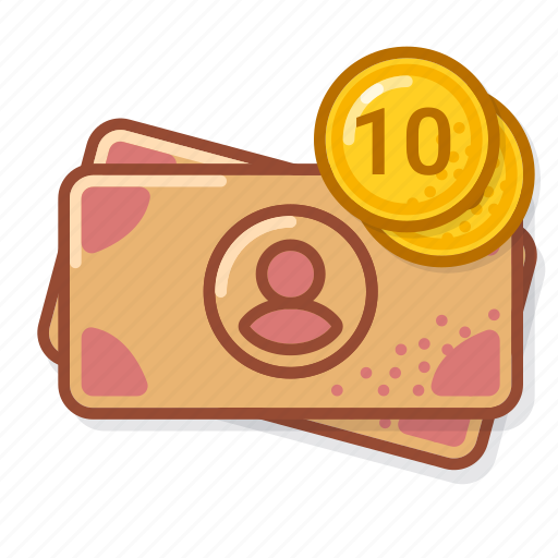 Rub, avatar, coin, ten, banknote, cash icon - Download on Iconfinder