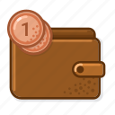 wallet, bronze, coins, cash, purse