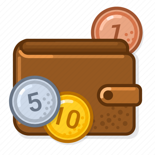 Wallet, coins, cash, purse icon - Download on Iconfinder