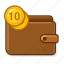 wallet, gold, coins, cash, purse 