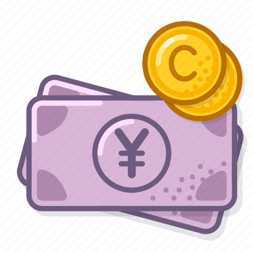 Yen, coin, banknote, cash icon - Download on Iconfinder