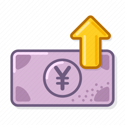 Yen, rise, banknote, cash icon - Download on Iconfinder