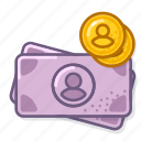 yen, avatar, coin, banknote, cash