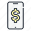 mobile, phone, pay, payment, smartphone, dollar, money 