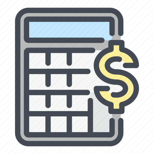 Calc, calculation, calculator, accounting, money, dollar, finance icon - Download on Iconfinder
