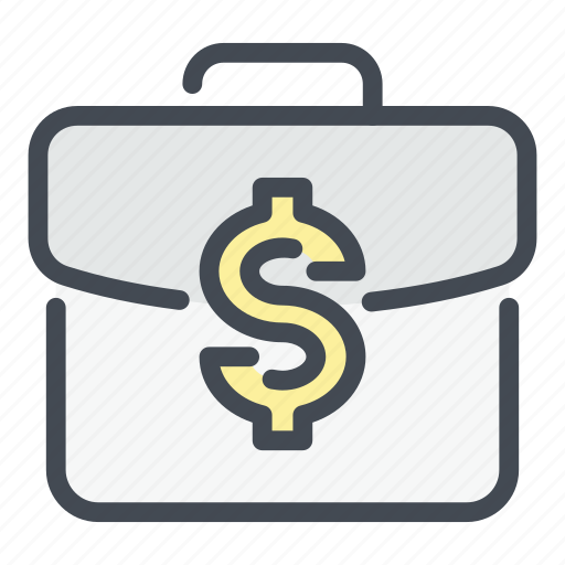 Case, briefcase, suitcase, portfolio, money, dollar, finance icon - Download on Iconfinder