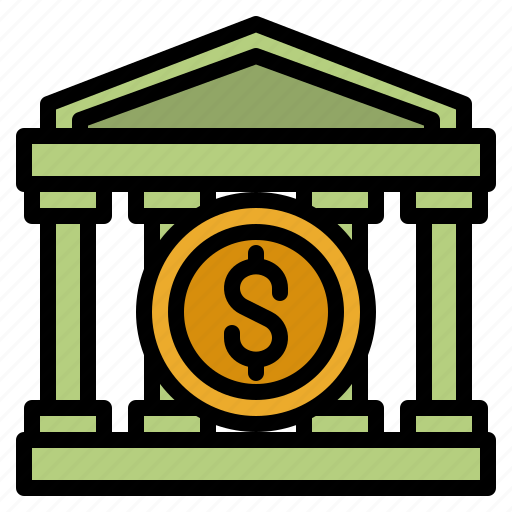 Bank, money, saving, banking, building icon - Download on Iconfinder