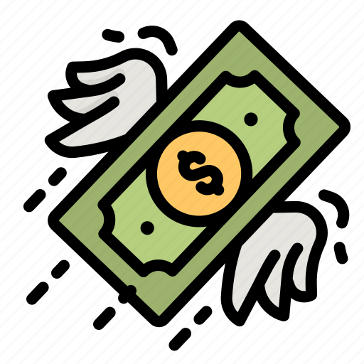 Money, fly, dollar, wings, bills icon - Download on Iconfinder