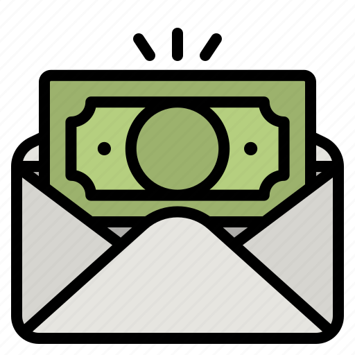 Salary, money, bills, mail, envelope icon - Download on Iconfinder