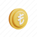 turkish, lira, icon, 3d, gold, money, illustration, cartoon 