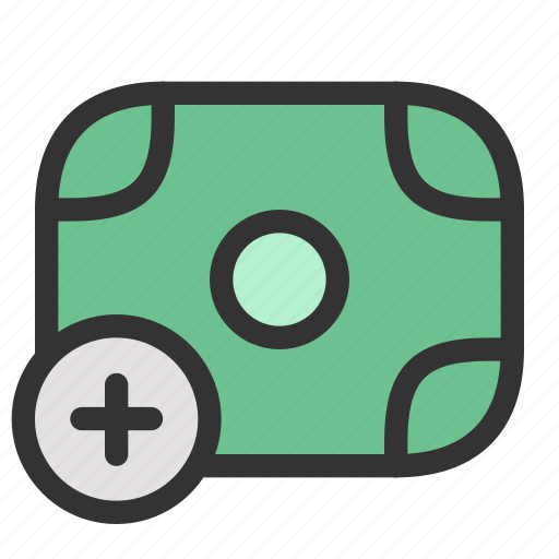 Money, add, add payment, add payment method, payment, currency, new icon - Download on Iconfinder