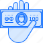 banknote, economy, finance, hand, money, payment 