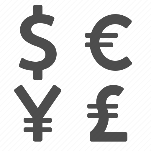 Currency, dollar, euro, exchange rate, pound, yen, yuan icon - Download on Iconfinder