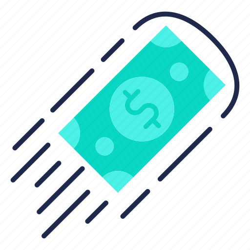 Cash, financial, flow, fly, money flow, payment icon - Download on Iconfinder