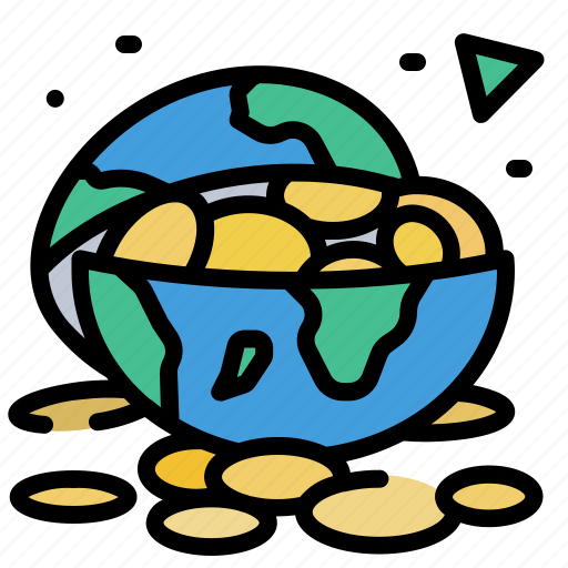 Globalization, cryptocurrency, money, savings, bank, investment, inflation icon - Download on Iconfinder